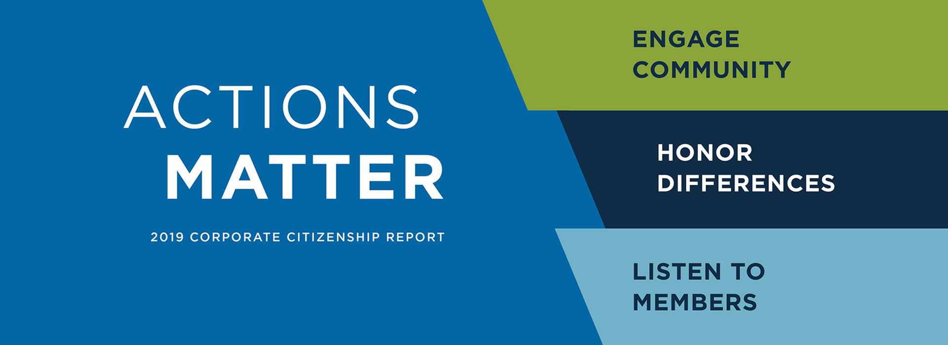 Actions Matter 2019 Corporate Citizenship Report